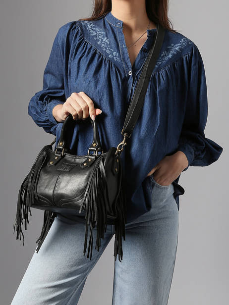 Cross Body Tas Dakota Leder Basilic pepper Zwart dakota BDAK72 ander zicht 1